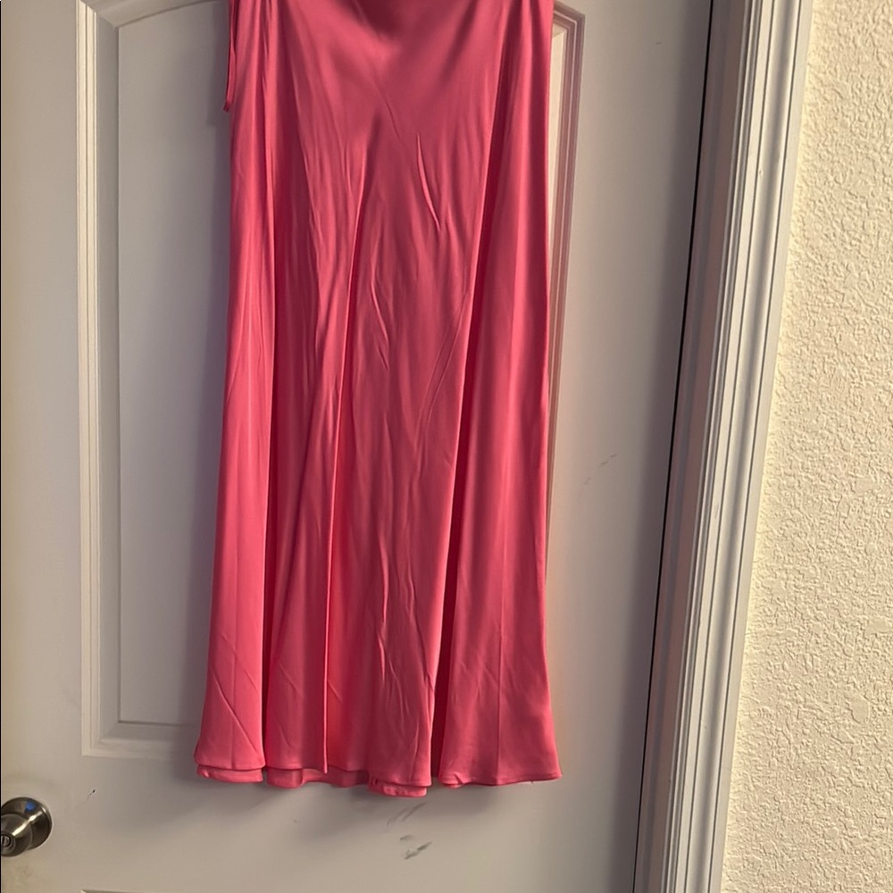L’egence Pink Silk Skirt